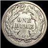 Image 2 : 1873 No Arrows/Open 3 Seated Liberty Dime  CHOICE AU
