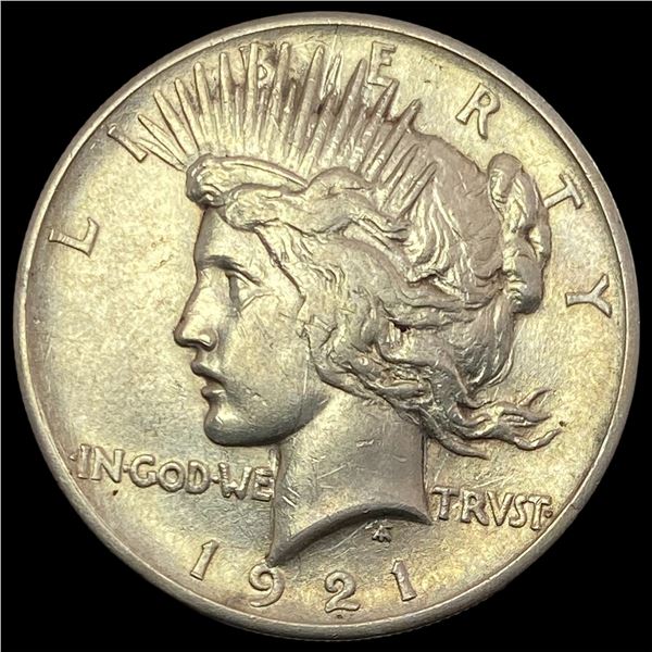 1921 Silver Peace Dollar NEARLY UNCIRCULATED