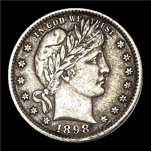 1898 Silver Barber Quarter LIGHTLY CIRCULATED