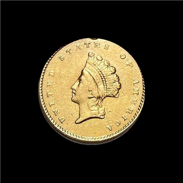 1855 Gold $1 Indian Head Type 2 HIGH GRADE
