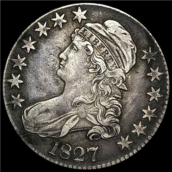 1827 Capped Bust Half Dollar NEARLY  UNCIRCULATED