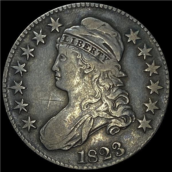 1823 Capped Bust Half Dollar CLOSELY  UNCIRCULATED