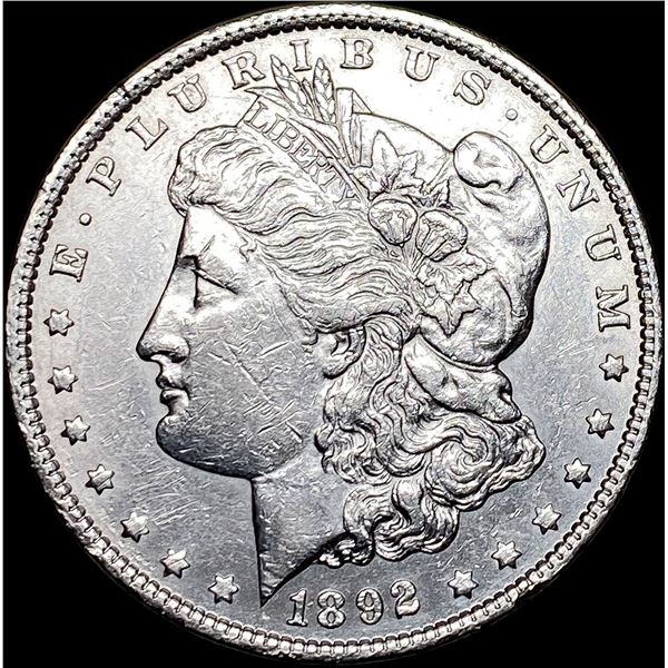 1892 Silver Morgan Dollar CLOSELY  UNCIRCULATED