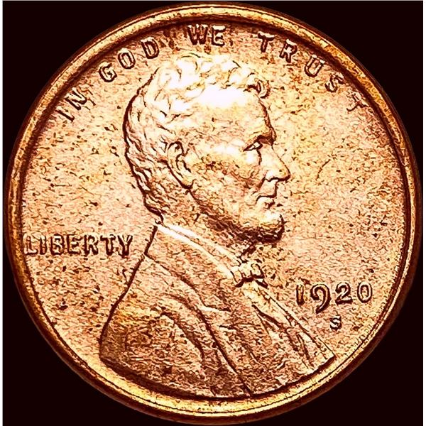 1920-S Red Lincoln Wheat Cent UNCIRCULATED