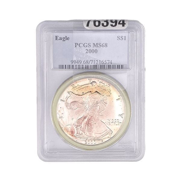 2000 Silver Eagle PCGS MS68