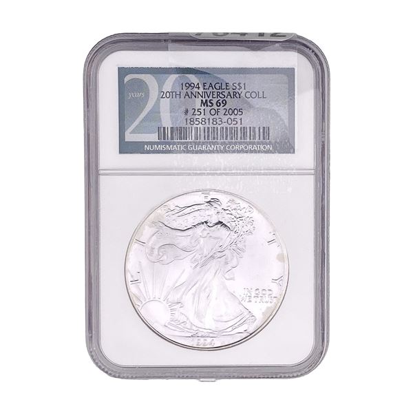 1994 Silver Eagle NGC MS69