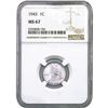 Image 1 : 1943 Wheat Cent NGC MS67