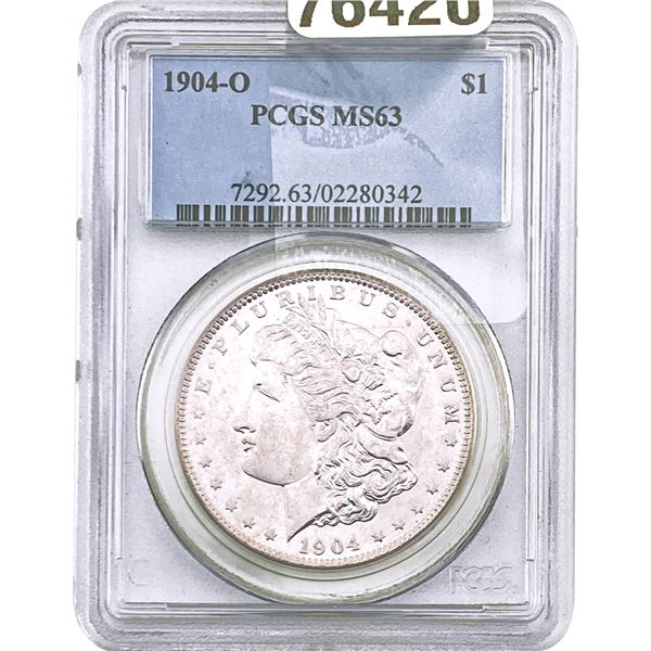 1904-O Morgan Silver Dollar PCGS MS63