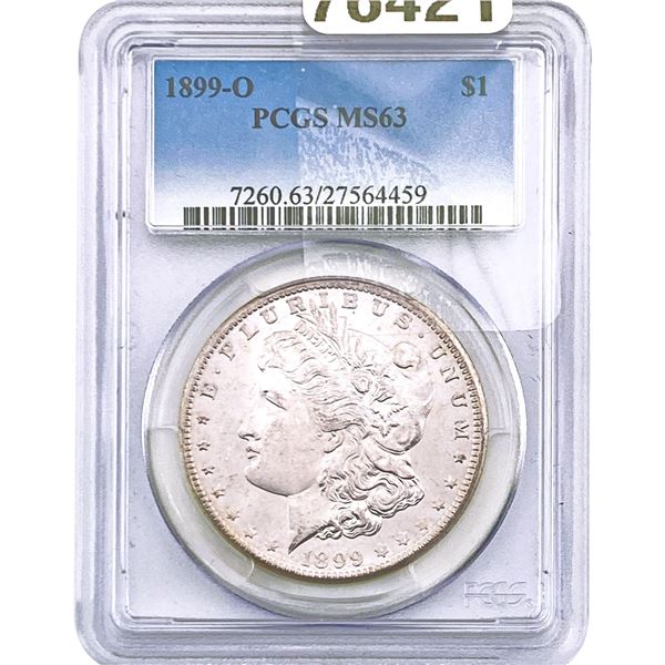 1899-O Morgan Silver Dollar PCGS MS63
