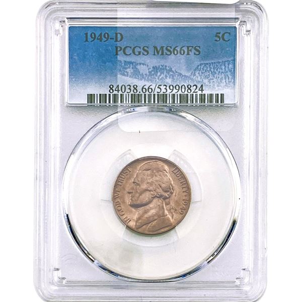 1949-D Jefferson Nickel PCGS MS66 FS