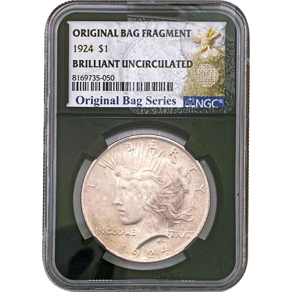 1924 Silver Peace Dollar NGC