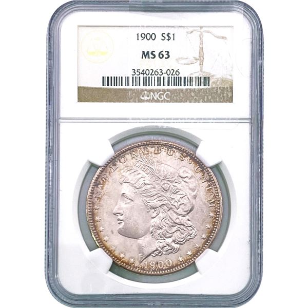 1900 Morgan Silver Dollar NGC MS63