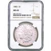 Image 1 : 1883 Morgan Silver Dollar NGC MS65