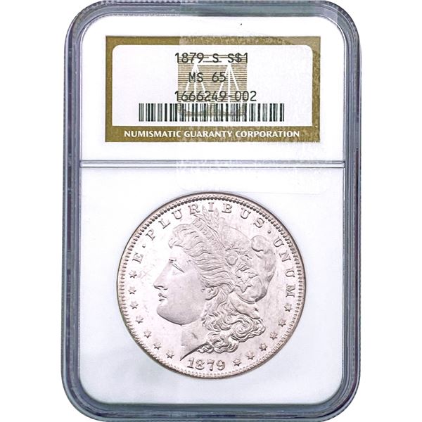 1879-S Morgan Silver Dollar NGC MS65