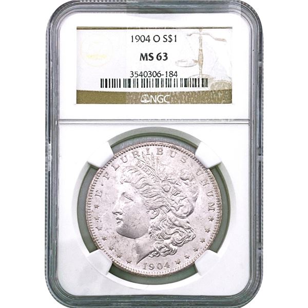 1904-O Morgan Silver Dollar NGC MS63
