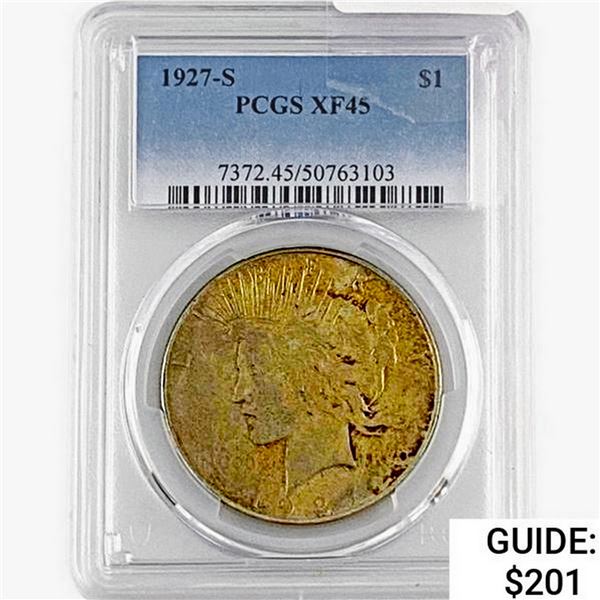 1927-S Silver Peace Dollar PCGS XF45