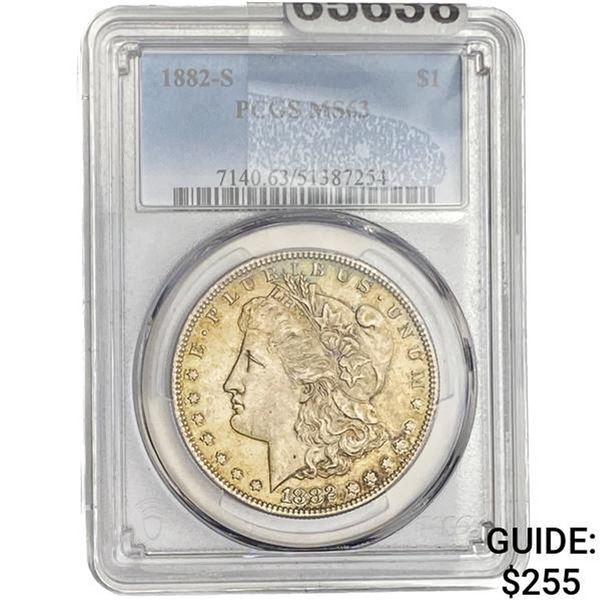 1882-S Morgan Silver Dollar PCGS MS63