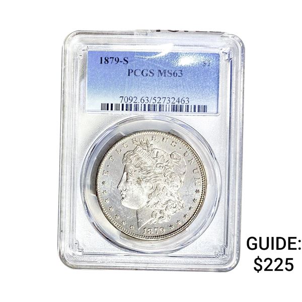 1879-S Morgan Silver Dollar PCGS MS63