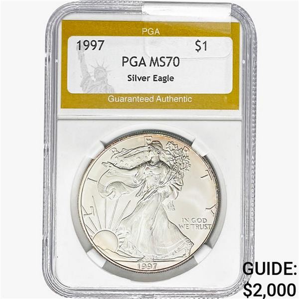 1997 American Silver Eagle PGA MS70