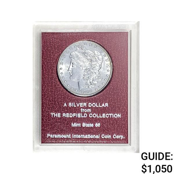 1890-S Morgan Silver Dollar REDFIELD MS65