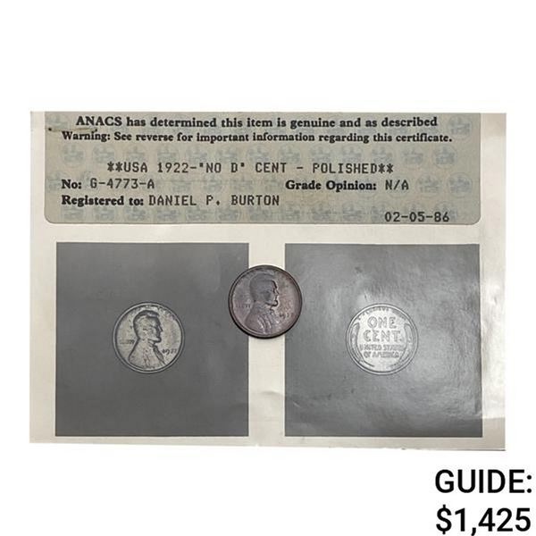 1922 Wheat Cent Strong Rev Fine