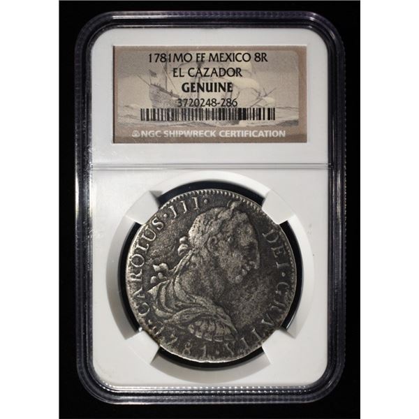 1781 MO FF MEXICO 8R EL CAZADOR NGC GENUINE
