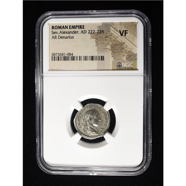 AD 222-235 SEV ALEXANDER AR DENARIUS NGC VF