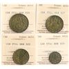 Image 2 : Set of 4 HBC "Brass" Tokens; Hudson's Bay Company; (1857) East Main District issues includes CH#FT1 