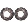 Image 1 : P.E.I; 1800 Holey Dollar CH-PE1, Intriguing and rather rare issues displaying circular punch (hole) 