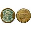 Image 1 : MT-7, Breton 568 - 1862 Weir & Larminie Encased 10 Cent Token. A magnificient piece from the unique 