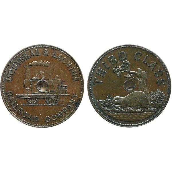 TR-3, Br:530 Montreal Railroad Lachine ICCS Choice Mint State-62, with lustre.  Wow! The Best of The