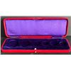 Image 1 : Specimen Box; 1911 Case 7a - 6 Coin Red Leather case. Rare and seldom offered.