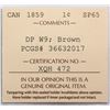Image 3 : 1859 1¢ "DP Wide 9" PCGS Gem SPECIMEN-65BN Not often handled, a highly attractive and beautiful exam