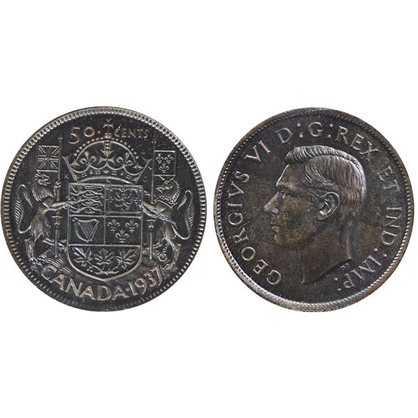 1937 50¢ ICCS Superb Gem SPECIMEN-67 "Matte". Finest known with flawless surfaces and rich original 