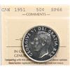 Image 2 : 1951 50¢ ICCS Superb Gem SPECIMEN-66 A superior example with superb fields and great reflective surf