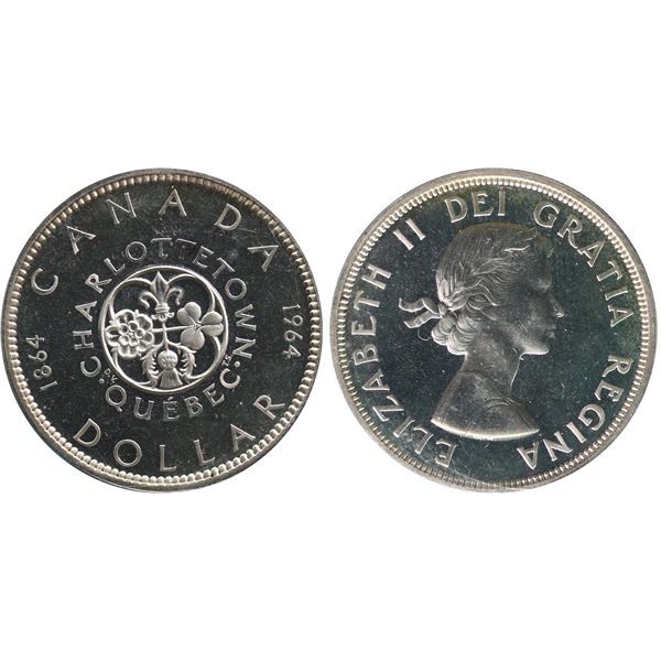 1964 $1 CCCS Gem SPECIMEN-65 Cameo.   Great reflective surfaces with clean fields.