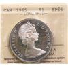 Image 2 : 1965 $1 ICCS "SB P5" Superb Gem SPECIMEN-66 ULTRA HEAVY CAMEO. Impressive bright white cameo bust on