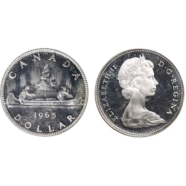 1965 1$ "LB B5" ICCS Superb Gem SPECIMEN-67 Ultra Heavy Cameo.  Razor sharp full white example with 