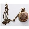Image 2 : Watch; Pocket watch - "Waltham" Model 1896 Gold, Size O, 25 year Keystone Case, 14Kt.  Nicely engrav