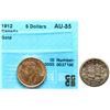 Image 1 : 1912 $5 "Gold" CCCS Choice About Uncirculated-55