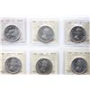 Image 4 : A beautiful 28 Silver Dollar Date Set! 1935-1974.  All  coins are ICCS graded Choice Mint State-63 t