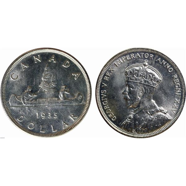 1935 $1 "SWL - Rear SWL - Dbl Voyageur" ICCS Superb Gem Mint State-66  Rare "Triple" Variety With Ni