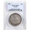 Image 2 : 1936 $1 PCGS Gem Mint State-65 Highly lustrous with attractive champagne and russet tones on both si