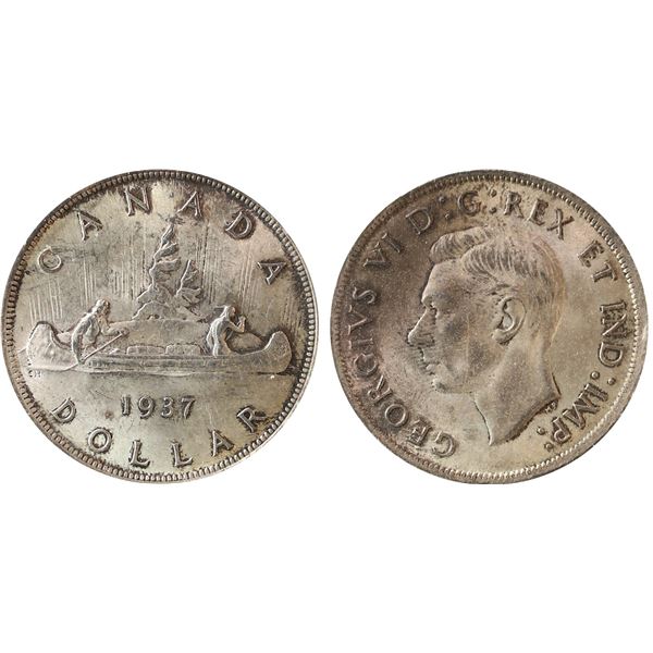 1937 $1 ICCS Gem Mint State-65.  Lightly toned.