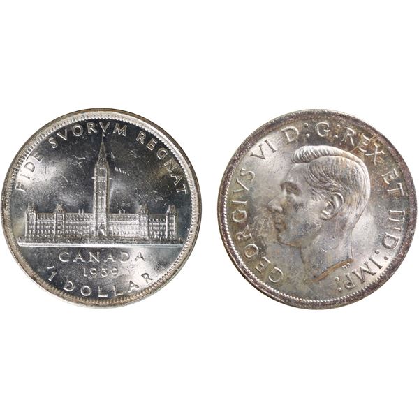 1939 $1 "Quadruple HP" ICCS Gem Mint State-65 Brilliant and lustrous example with just a touch of ru