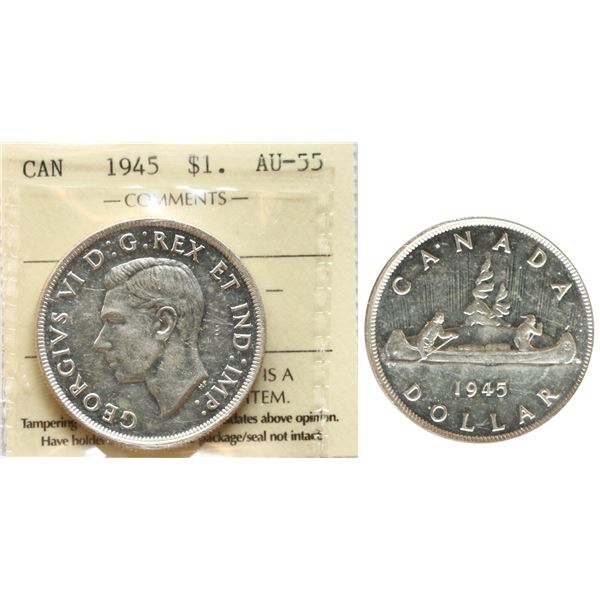 1945 $1 ICCS Choice About Uncirculated-55