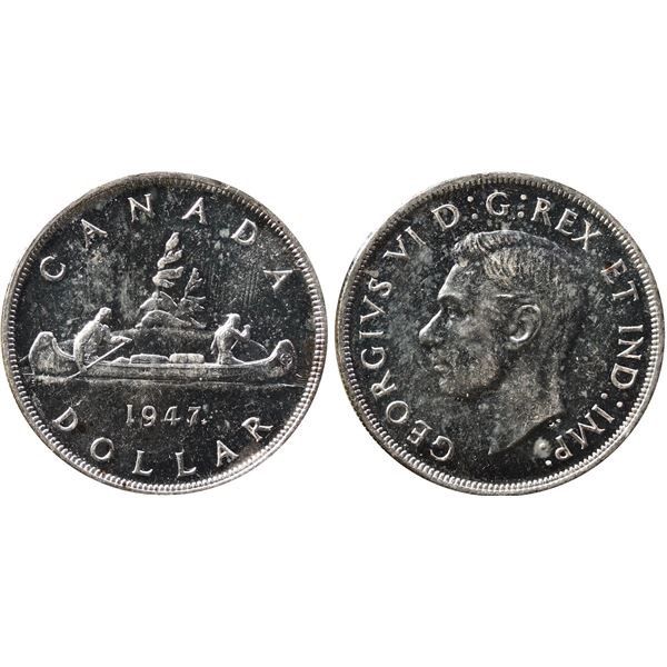1947 $1 "Maple Leaf" AU-UNC or better.