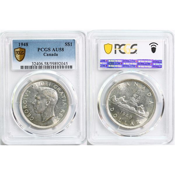 1948 $1 PCGS Choice About Uncirculated-58 Brilliant and lustrous