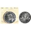 Image 1 : 1951 $1 "Arnprior" ICCS Choice Mint State-63 Fully brilliant and lustrous.