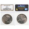 Image 1 : 1952 $1 "WL" NGC Gem Mint State-65 Fully brilliant and lustrous.